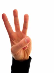 three-things-to-remember three fingers 225x300 Affordable Car Insurance
