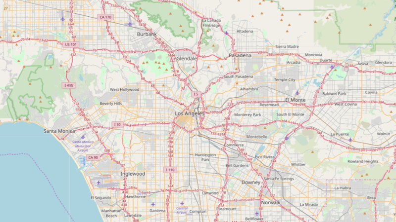 Screenshot of Los Angeles Highways