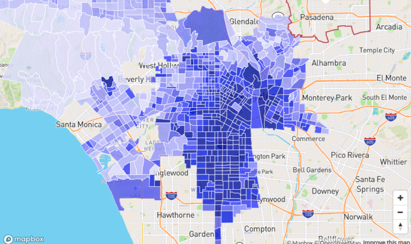 Los Angeles Crime Map from Neighborhood Scout